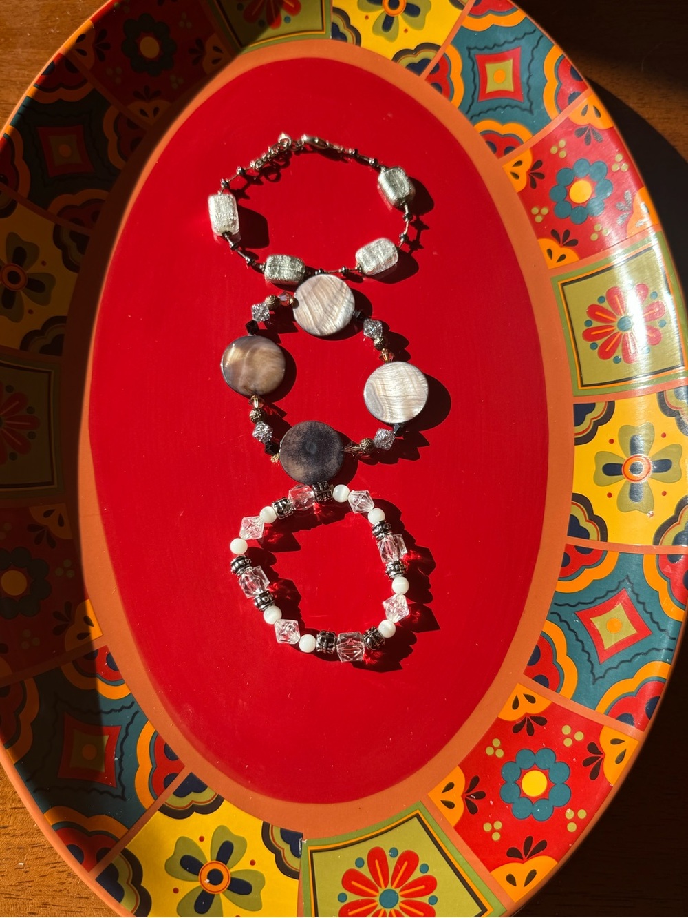 ✨BUNLDE 5 ITEMS FOR $20✨Silver Tone and Pearl Bead Women's Bracelet Set